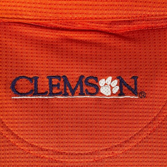 CLEMSON TIGERS POLO SHIRT MEN'S XL NIKE TEAM ORANGE NCAA COLLEGIATE FOOTBALL - Picture 7 of 7